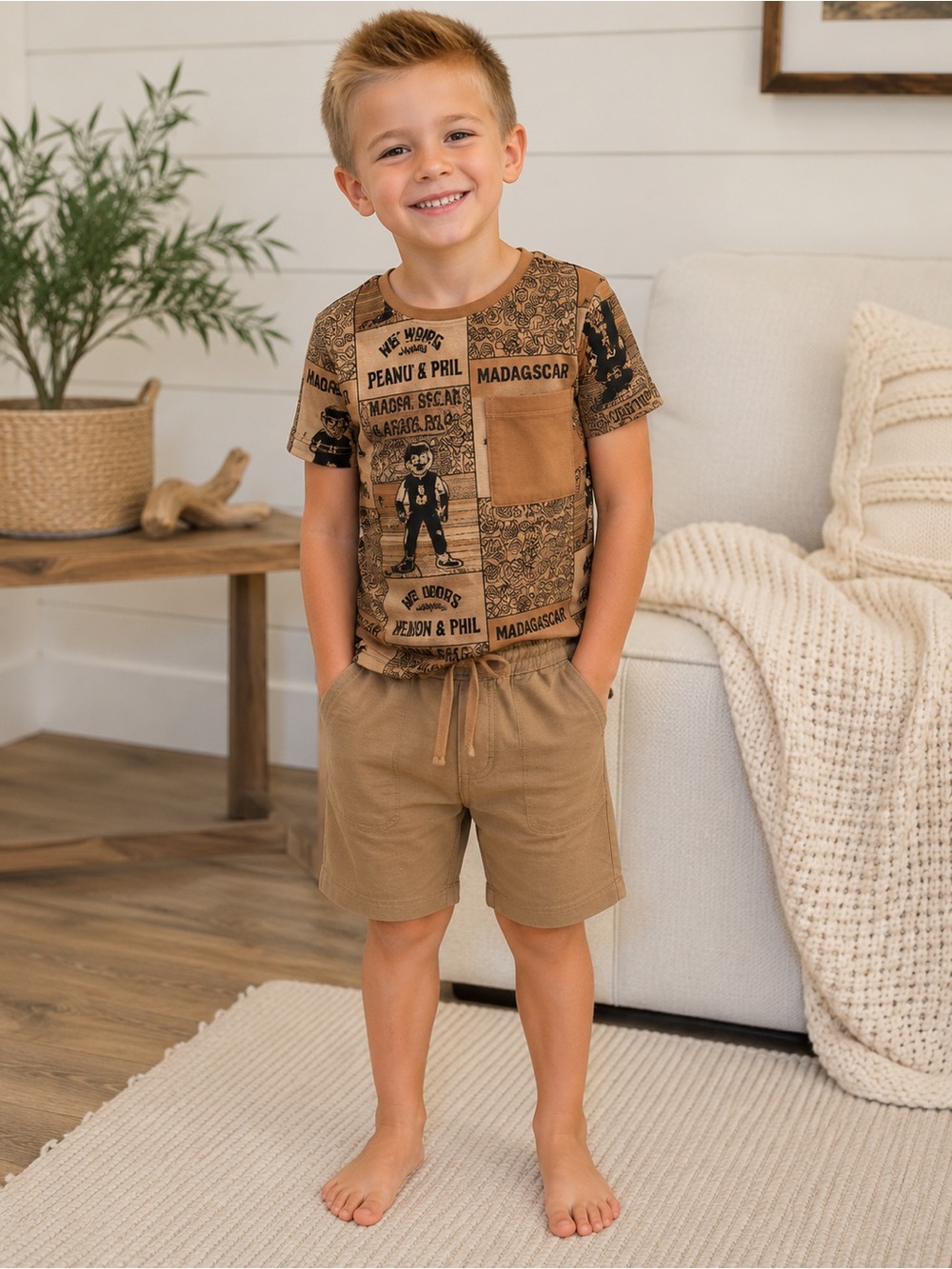 GiGi’s Closet Mason & Phil Bamboo Set | Size 5-6T | NWT